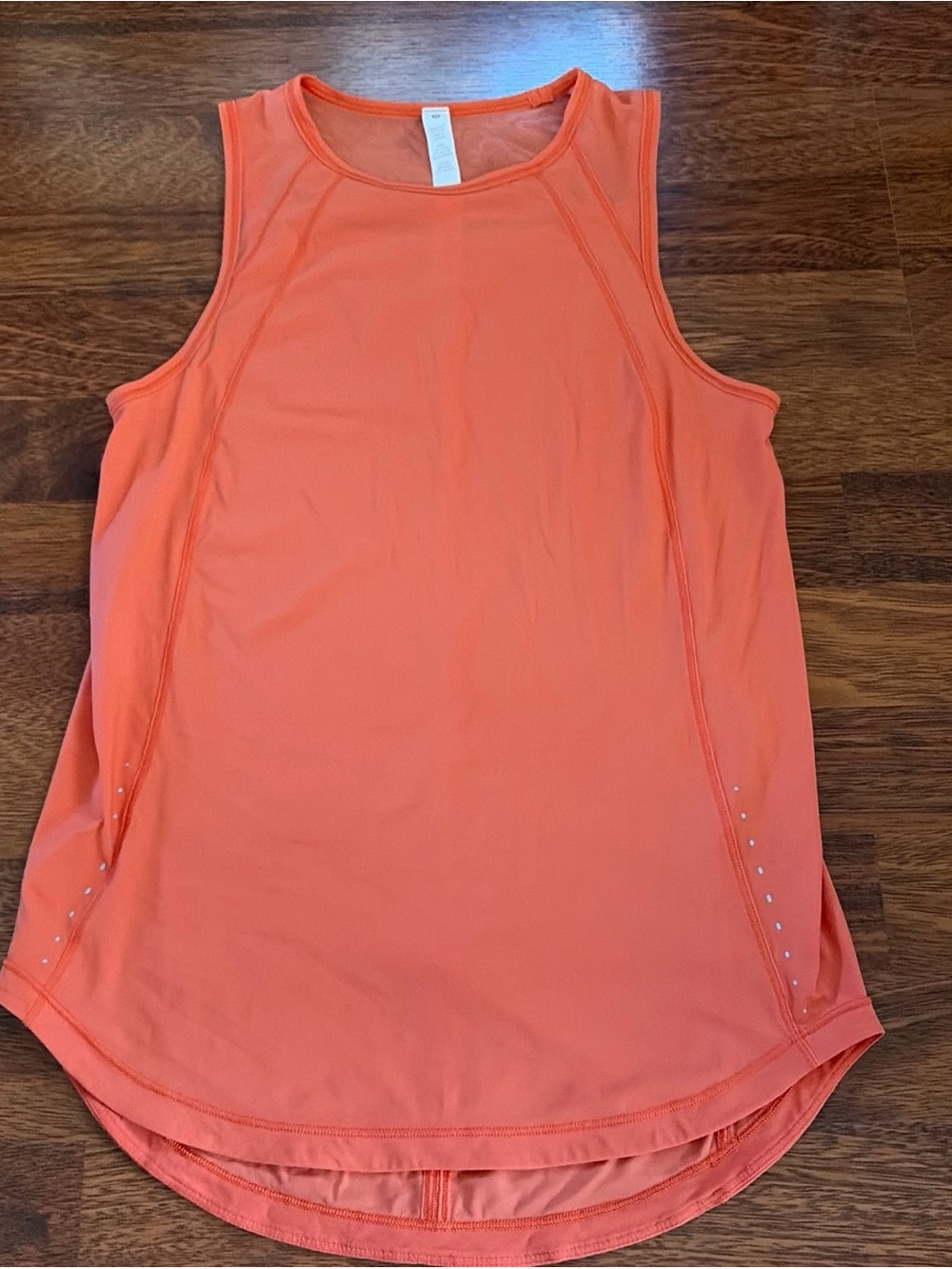 lululemon athletica Orange Sleeveless Athletic Tank size 0